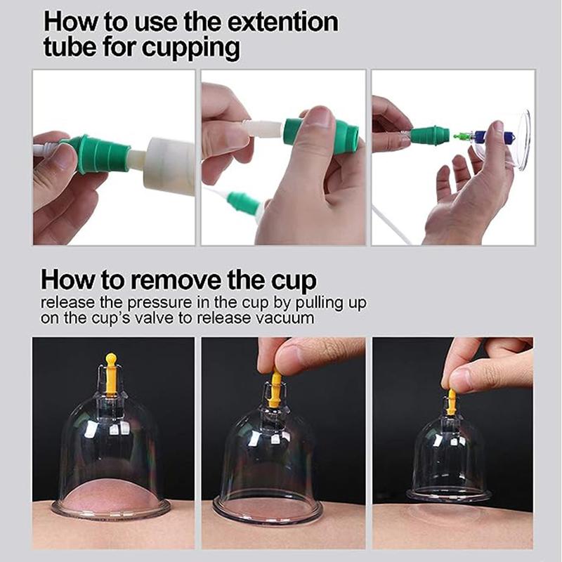 32 Cupping Therapy Set Vacuum Massager Ventosa Professional Suction Cups Vacuum Massage Jars Physiotherapy Guasha Health Care