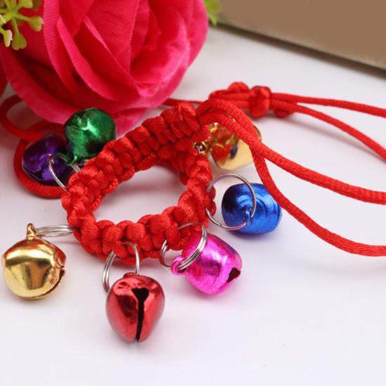 Handmade Red Rope Cat Collar with Cute Bell Fashion Lightweight Comfortable Pet Accessories