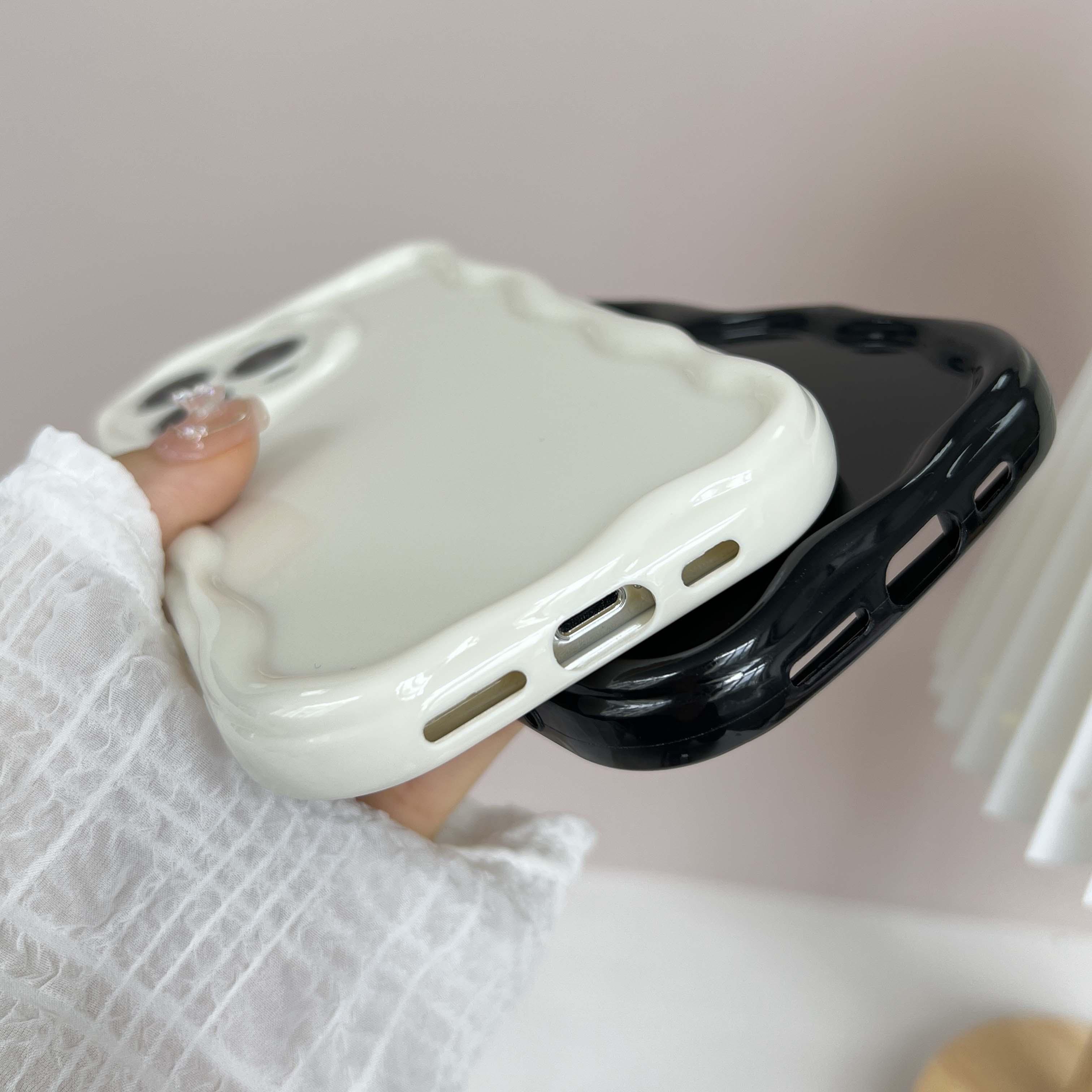 N73 Мягкие волнистые чехлы для телефонов со змеиным дизайном из черного золота для iPhone — фото 8