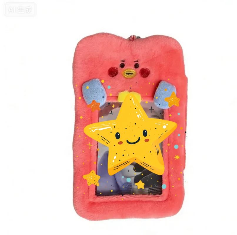 Bt21 Kpop Тата Куки Чимми Коя Манг RJ Шуки Идол Аксессуары Палка для поддержки Абажур Корейская звезда Идол Держатель для фотокарточек cardless