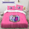 Cerezo Osaka Pattern Bedding Quilt Set  Home Decoration  Gift (1 * Duvet Cover + 2 * Pillowcase  Without Core).xwn