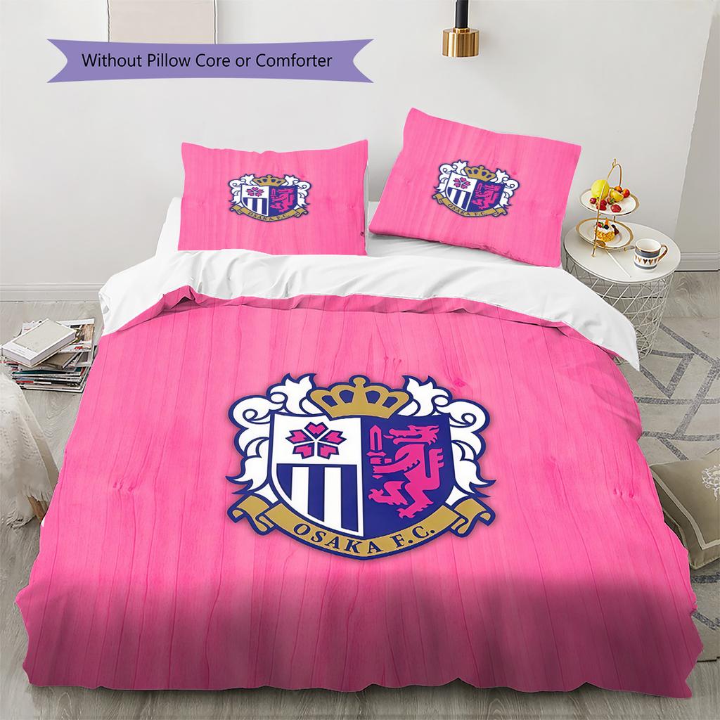 Cerezo Osaka Pattern Bedding Quilt Set  Home Decoration  Gift (1 * Duvet Cover + 2 * Pillowcase  Without Core).xwn