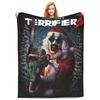 Terrifier 3 Weihnachtsdecke Fleece Sommer Multifunktion Super Weiche Überwurfdecke für Bett Outdoor Steppdecke