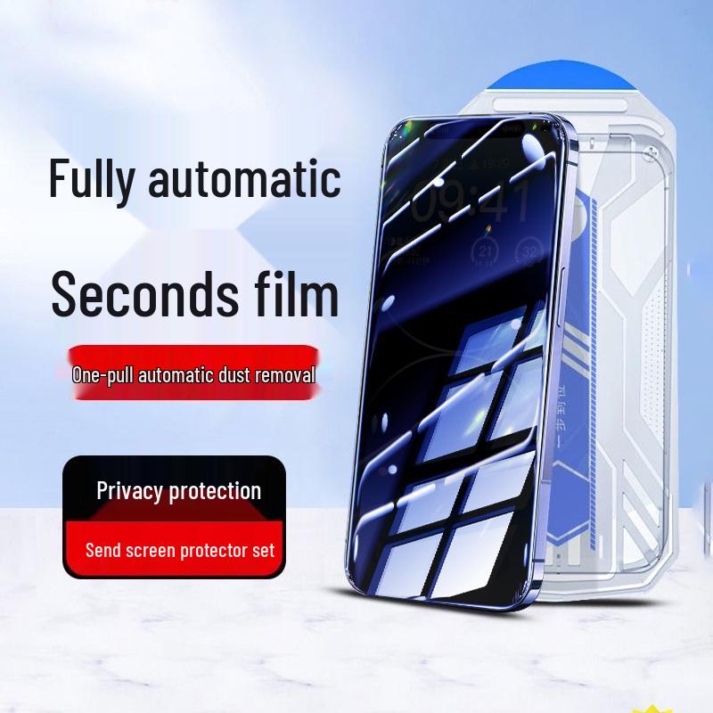 iPhone 17 Pro Max Tempered Film with Dust-Free Chamber Application for iPhone 13/14/15 Pro
