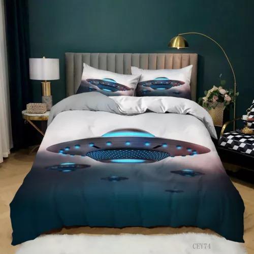 Ufo Duvet Cover Set Bed Decoration First Choice Gift Suitable For Children Boys Girls And Adults Soft Comfortable Breathable