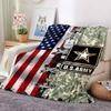 Army Pride Flannel Blanket Throw Blanket Soft Warm Sofa Bed Camping Car home Decor Unique Christmas Gift C9301515