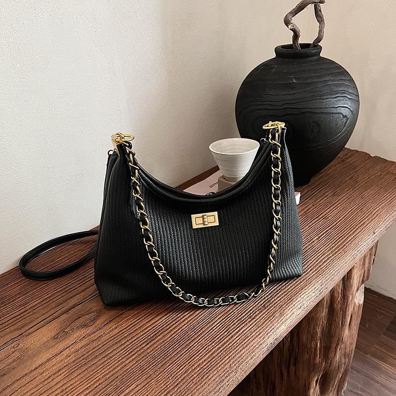 High-End Nischen Messenger Bag Damen Neu Herbst und Winter Vielseitige Einzelne Schulter Plissierte Kette Tasche Modische Achseltasche