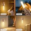 Led Light Motion Sensor Lighting Lamps Room Decor For Home Rechargeable Lamp Bedroom Decoration Decorative Lights Bedside Mood
