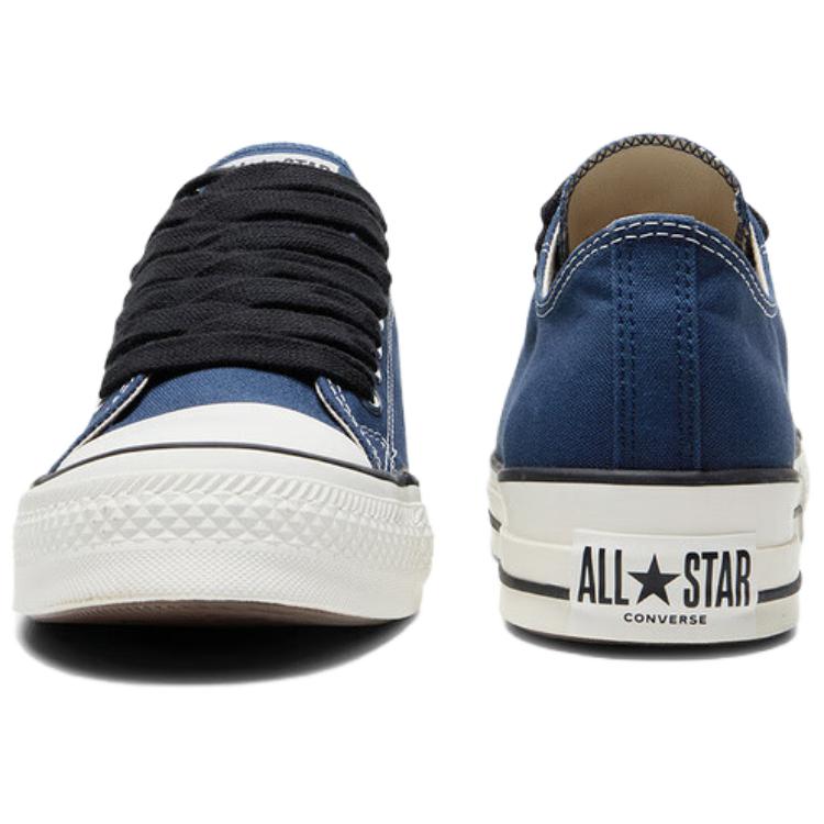 Converse Chuck Taylor Throwback Navy Vintage White Black Unisex Sneakers Blue A18107C