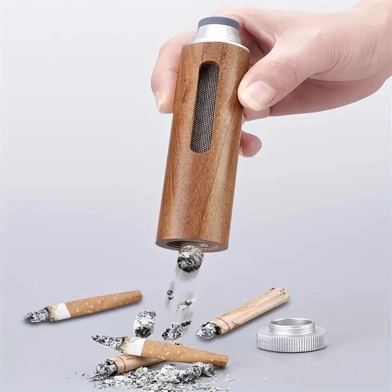 1PC Car mounted ashtray portable no dropping ashtray lazy person cigarette holder, driving smoking bulletproof ashtray