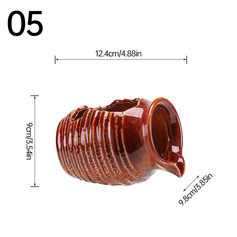 Circulating Water Clay Pot Waterfall Jar Courtyard Fountain Fish Tank Indoor Garden Decor Ceramic Jar Outdoor Ornament Landscape