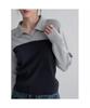8seconds Color Block Collar Pullover Navy