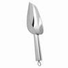 Durable Stainless Steel Ice Scoop Straight Handle Multifunctional Food Scoop Silver Utility Scooper Freezer