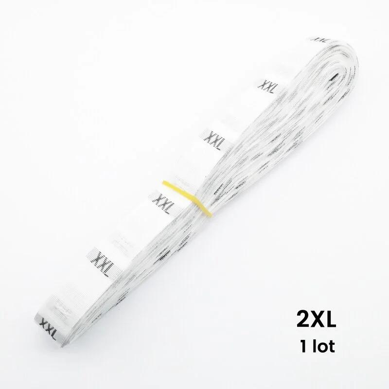 500 Pieces/batch Size Label Clothing Fabric Label Accessories Black and White Clothing Size Labels