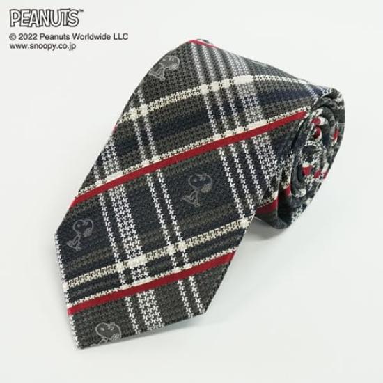 Tie Snoopy Necktie Gray SNOOPY Brand Necktie Present [Peanuts]