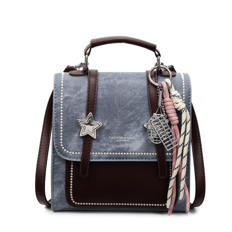 Backpack Women's Fashion Casual Handheld Student School Bag Small Square Bag Premium Light Travel Backpack