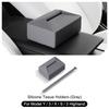 For Tesla Model 3/Y/X/S/3 Highland Car Tissue Holder Box Armrest Seat Back Napkin Center Console Storage Bag Silica Paper Holder