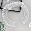 White Mesh Hollow Strand Lace Clothing Fake Collar Shirt Sweater Dress Decorative Fake Collar