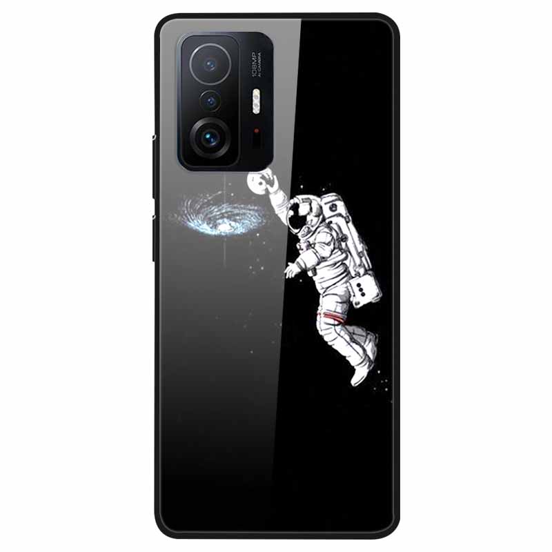 Tempered Glass Case For Xiaomi 11T Cover 6.67 Cool Bumper Hard glass Case For Xiaomi 11T Pro Case Mi 11T Pro Mi11T Capa Shells