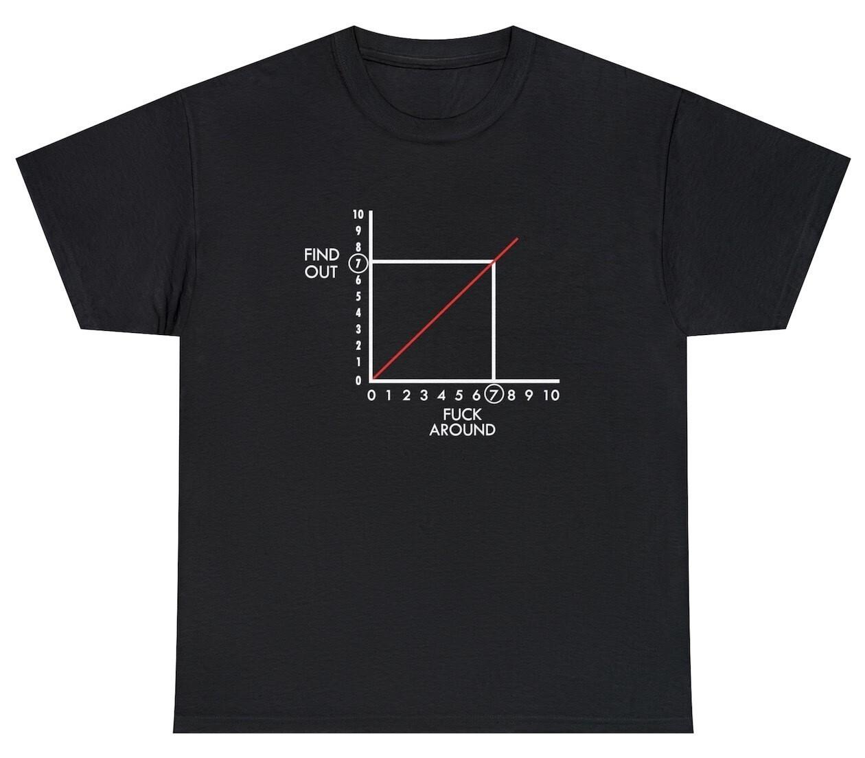 F Around And Find Out T Shirt Funny Graph More You F Around More You Find Out T XXXXL