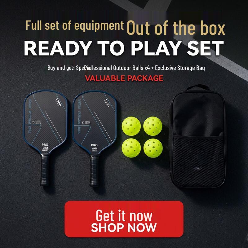 Jie Mai Professional Carbon Fiber Pickleball Paddle Set