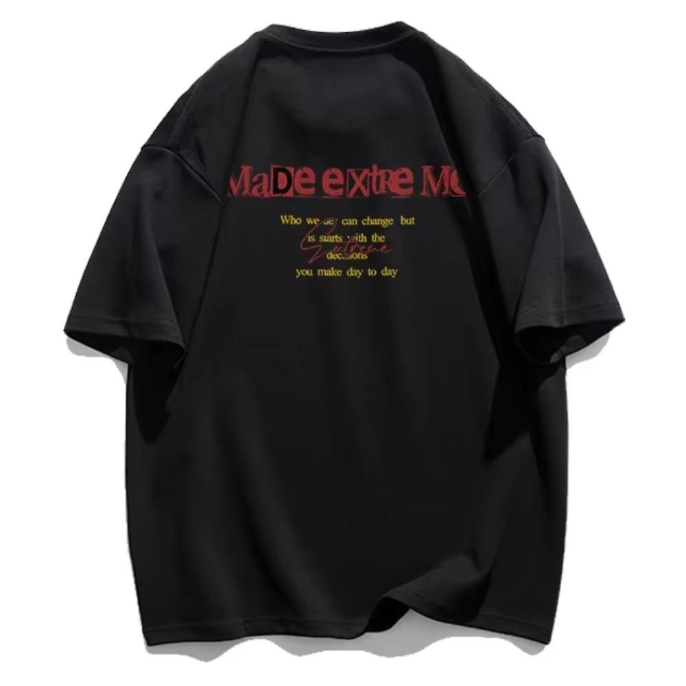 Evil Dog Print T Shirt Men Hip Hop T Shirts Loose 100 Cotton Tops Summer Unisex Oversized T-Shirt Streetwear Hot Sale Street Tee