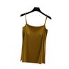 Modal Summer Camisole with Open Chest Pads - Slimming Sleeveless Base Vest