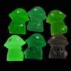 100Pcs Luminouses Resins Miniature Mushroom Glowing In Dark Miniature Mushroom DIY for Garden Decorations