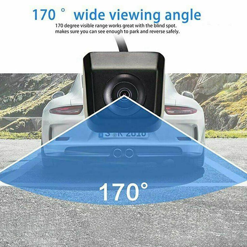 Car Rear View Camera Reversing Camera 170 Degree Ip68 Waterproof Ccd HD Image Night Vision Car Reversing Monitor 6m Cable
