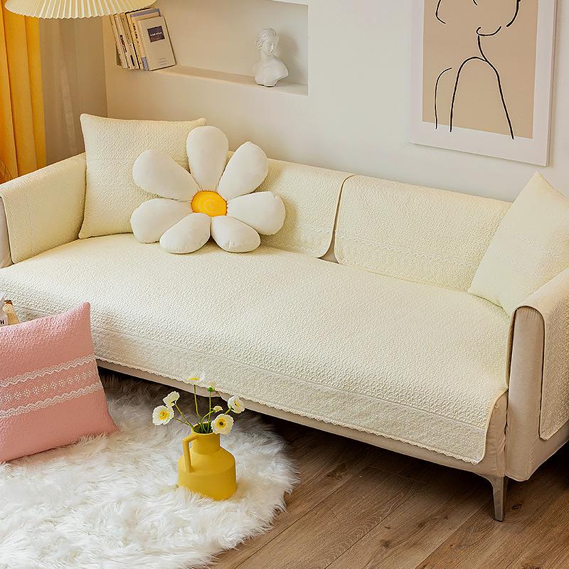 Cotton Sofa Cushion Simple Cloth Modern Living Room Four Seasons Universal Seat Cushions Non-Slip Cover Cover Cover Cloth