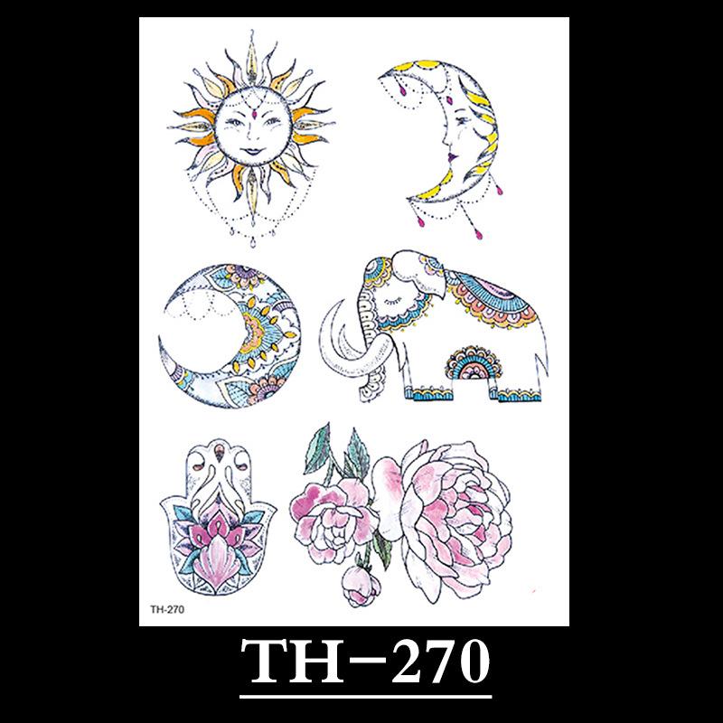 Flower Tattoo Sticker, Small Flower Tattoo Sticker, Tattoo Sticker Waterproof And Sweat-Proof Tattoo