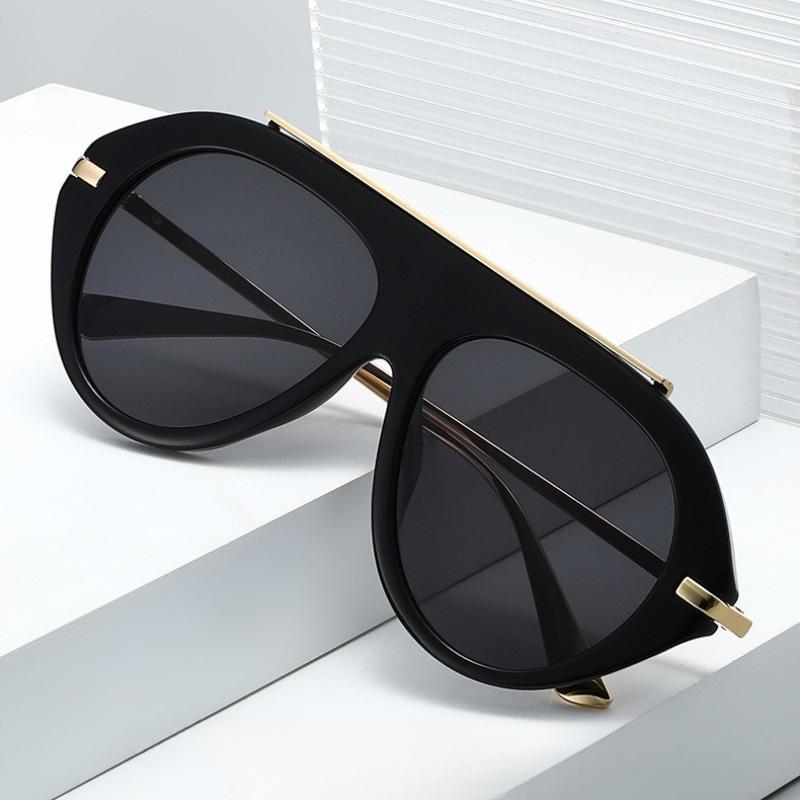 Extra-large Pilot Sunglasses for Men Women Modern Vintage Style Outdoor Activities Street Photography UV Resistant Glasses