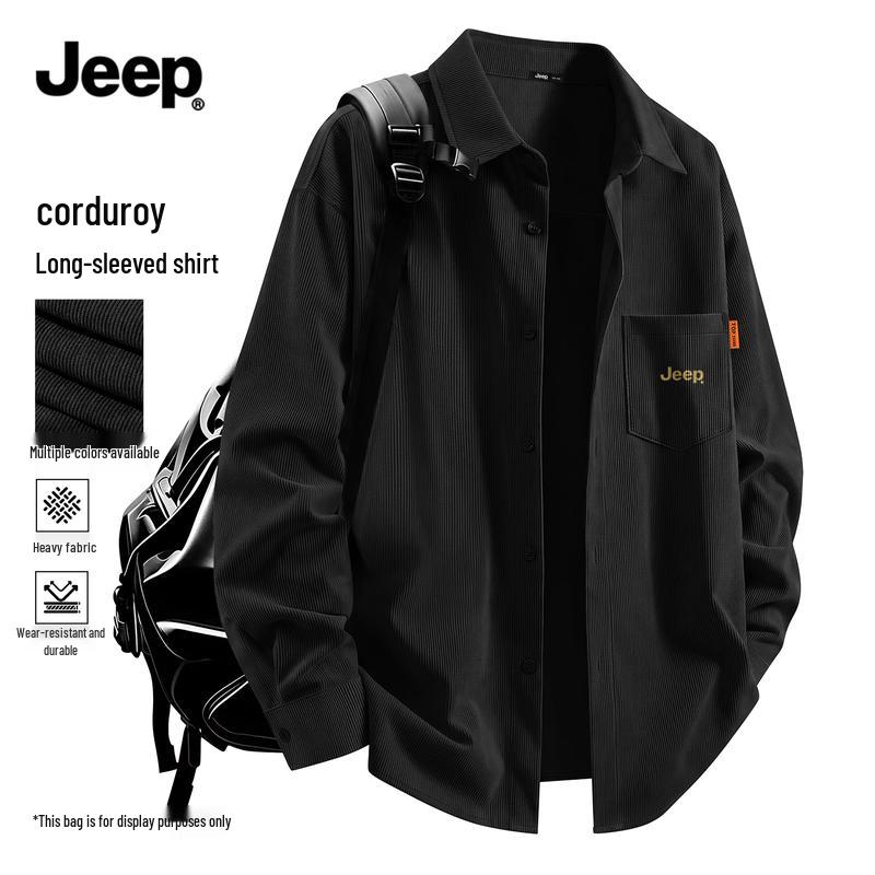 JEEP Men's Heavyweight Corduroy Long-Sleeve Shirt Jacket