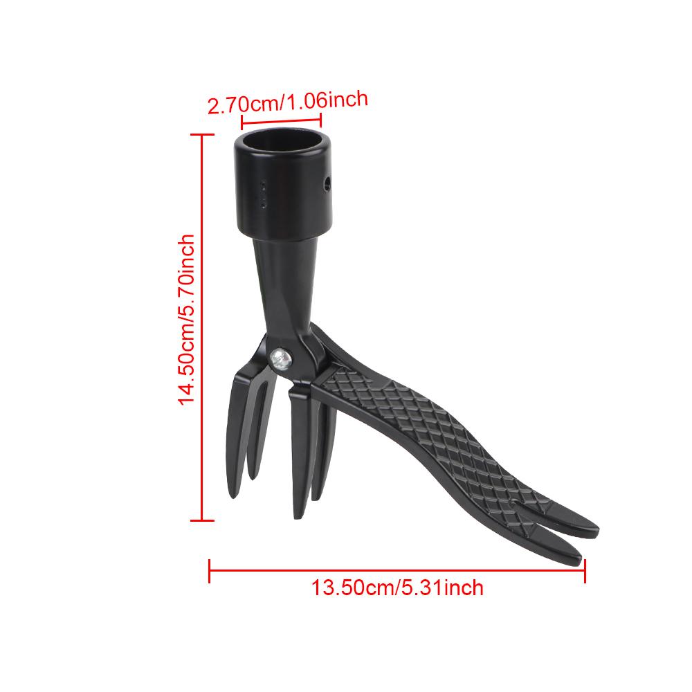 Grabunkräuterstecher Schwarz Wurzelentferner Mit Fußpedal Gartenarbeit Rasenzubehör Stehendes Unkrautentfernungswerkzeug Unkrautentfernungskopf Ersatzkralle Fußpedal Unkrautzieher