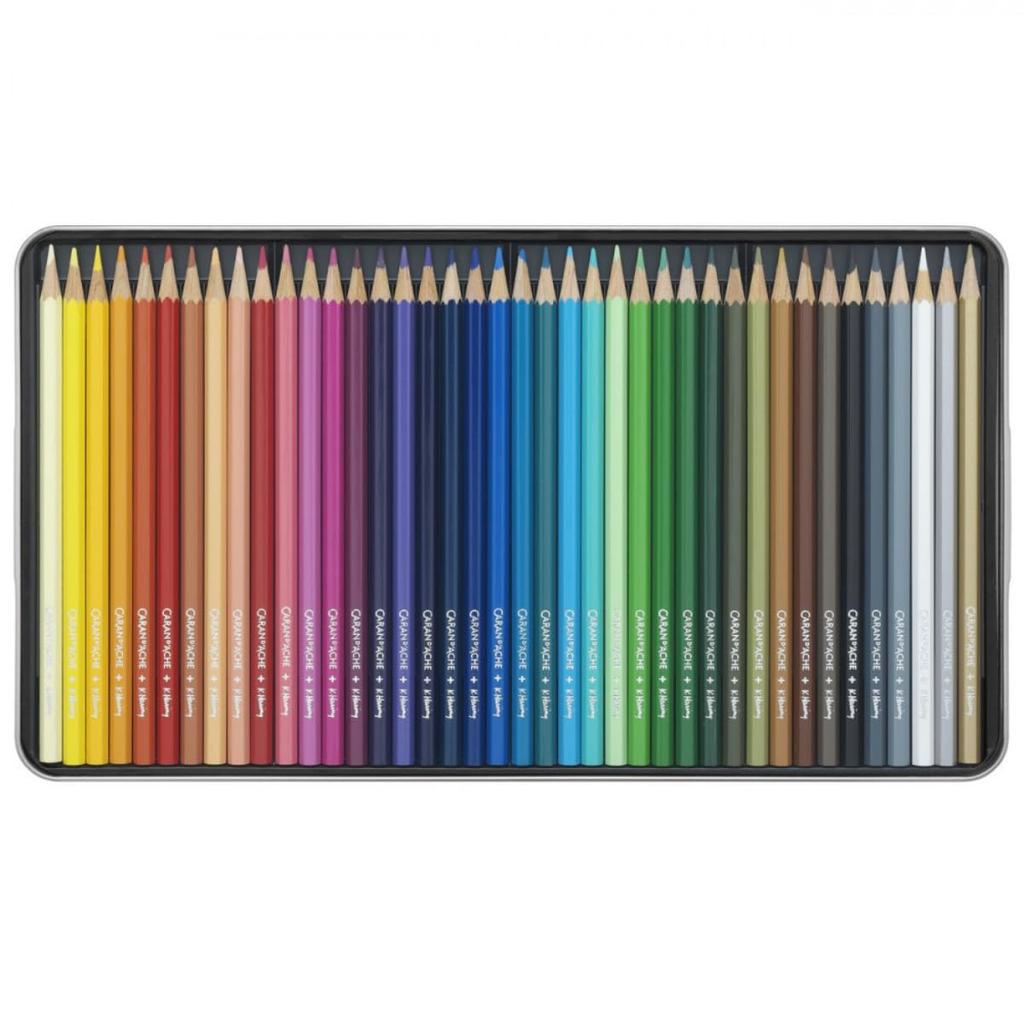 CARAN Keith Haring Mixed Media Set Colored Pencils 42 D'ACHE (40 Water-soluble + Neocolors) CC3000-023