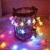 Solar LED String Lights: Outdoor Star Fairy Lights for Christmas, Holidays, Camping, Tents, and Decorative Awnings
