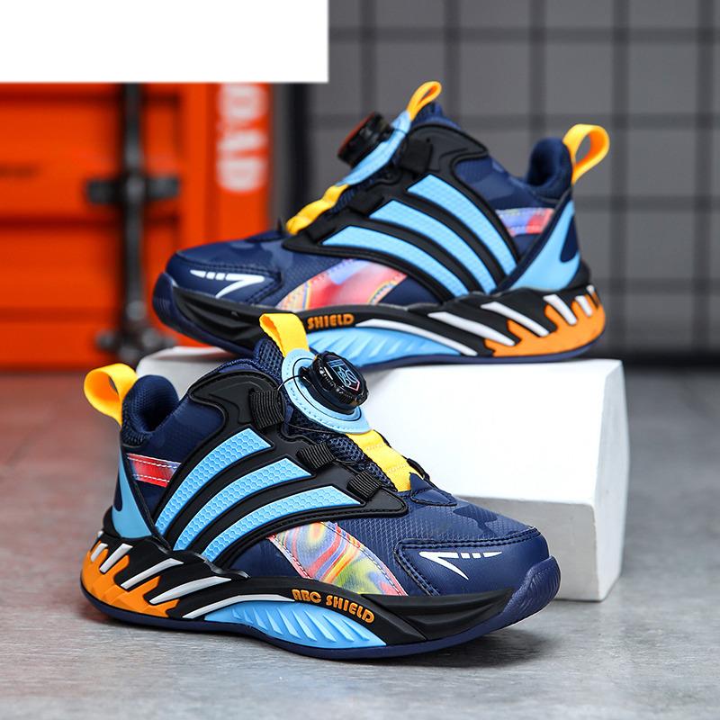 New Design Knob Kid Sneakers Light Basketball Shoes Kids Autumn Waterproof Children's Sport Shoes Boy zapatos respetuosos niño