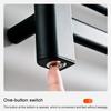 50W Smart Thermostatic Aluminum Bathroom Heated Towel Rack Electric Heating Towel Rail Shelf Clothes Sterilizing Towel Warmer Dryer 220V 50Hz