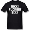 AUCHUIXBFB Nikki Sixx Mens Short Sleeve T-Shirt Cool T-Shirts Tee Black