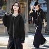 Autumn new fashion bead embroidery decorative short coat women