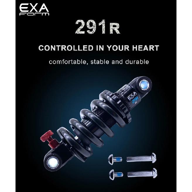 EXA Form Hinterradstoßdämpfer 291 R verstellbare Federbein Feder KS Downhill MTB Fahrrad 125 150 165 190 mm Elektroroller