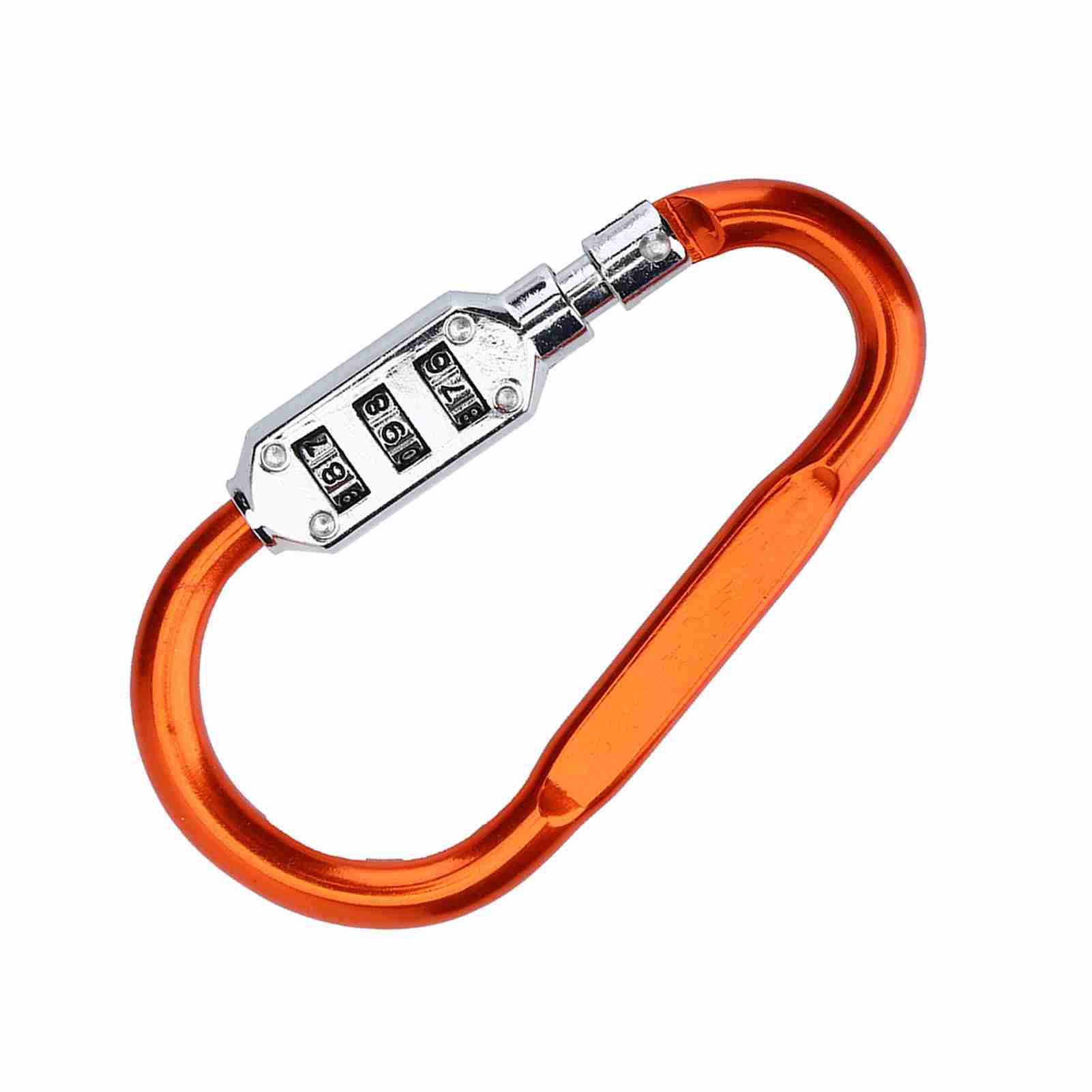 Travel Bag Luggage Security Combination Lock Locking Carabiner Padlock Blue