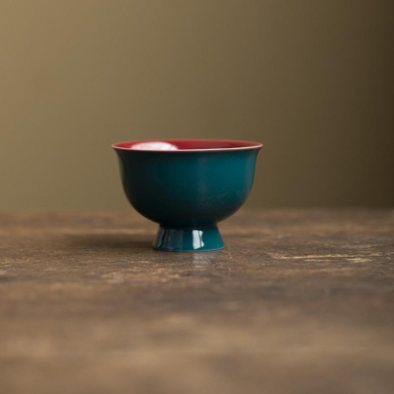 

2pc/lot High-footed Teacup Elegant Tea Bowl Beautiful Tea Cup Tea-tasting Smelling Cup Jianzhan Master Cups Chinese Tea Set 95ml