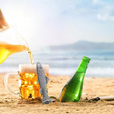 Apribottiglie in Acciaio Inossidabile a Forma di Pesce per Birra e Bevande Fredde Strumento a Presa Facile Adatto per Uso Domestico e Esterno