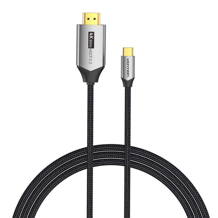 Câble Hdmi Vention Usb-C Pour Moniteur, Ordinateur Portable, Ipad Pro, Macbook 4K Uhd 2 M