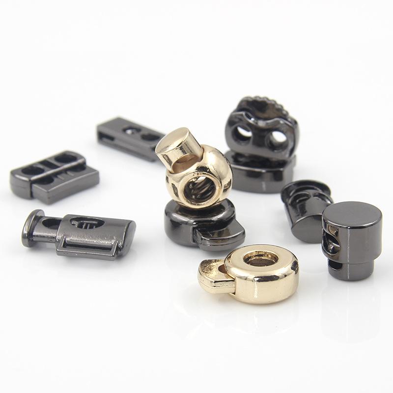 Clothing Metal Spring Buckle Buckle Rope Buckle Alloy Pig Nose Buckle Down Jacket Bell Rope Buckle Elastic Buckle