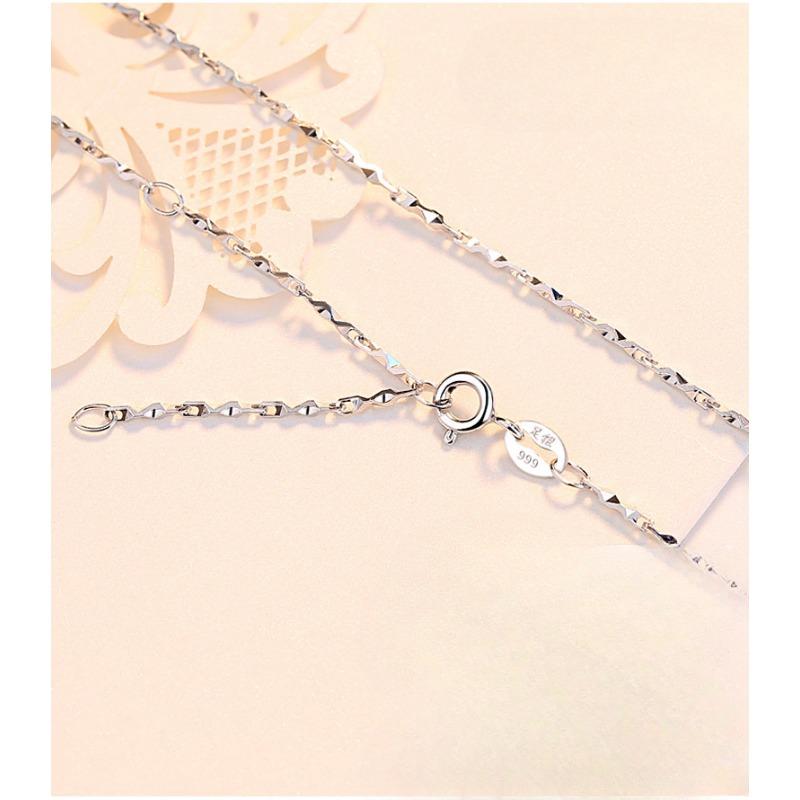 Collier ras du cou universel fait main en argent pur S999, chaîne assortie sans pendentifs, simple et tendance pour femme