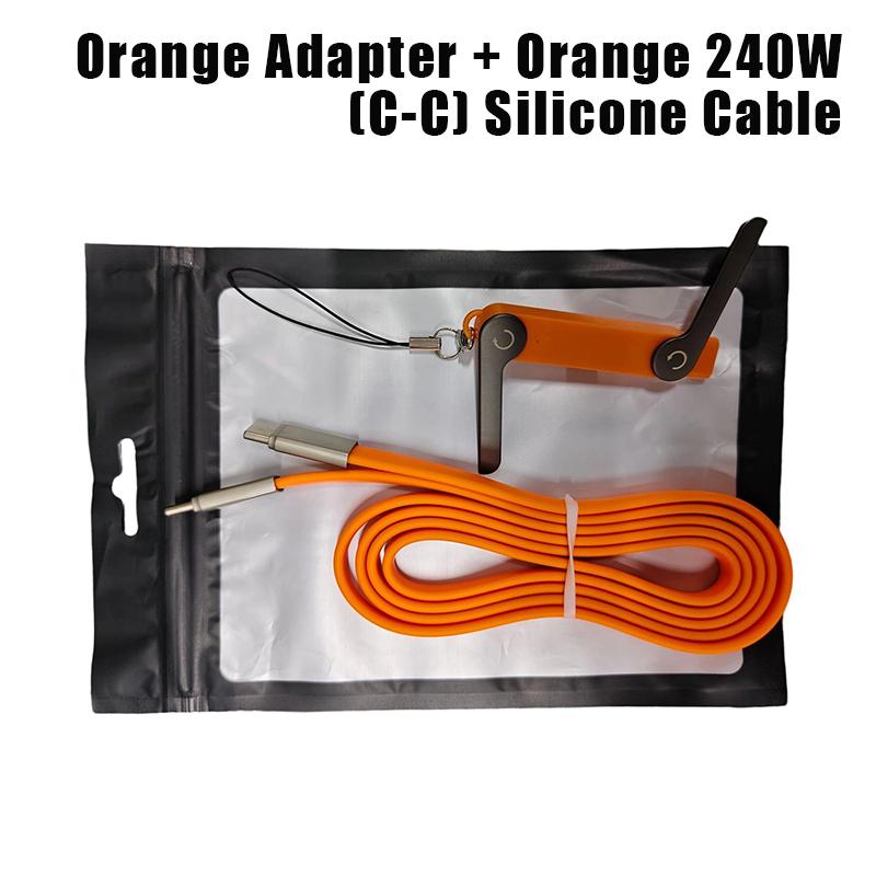 Type C Phone Charging Bracket Adapter 240W Fast Charging OTG Type-C Male To USB-C Female Converter With Foldable Holder