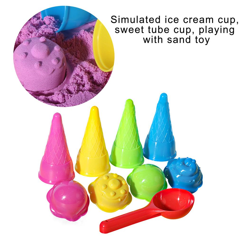 Children Beach Toy Ice Cream Mold for Kids Ice Cream Maker for Gardening Snow Backyard Kids Beach Gadgets Sand Tool
