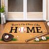 Baseball Theme Doormat Entrance Mat Sport Fan Decor Rug for Front Door Utility Indoor Outdoor Utility Mat 40x60cm